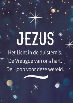Kerstkaart 'Jezus'