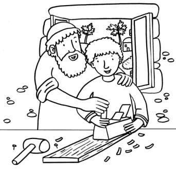 Heilige Jozef - met Jezus