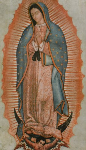 minikaartje 'Maria van Guadalupe'