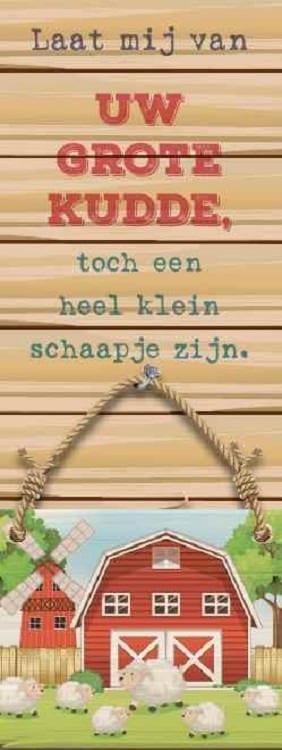 Boekenlegger 'Laat mij van uw grote'