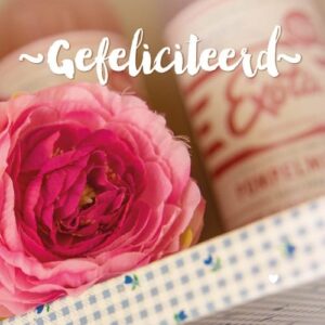 (dubbele) kaart - Gefeliciteerd