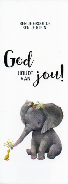 Boekenlegger  'God houdt van jou!'