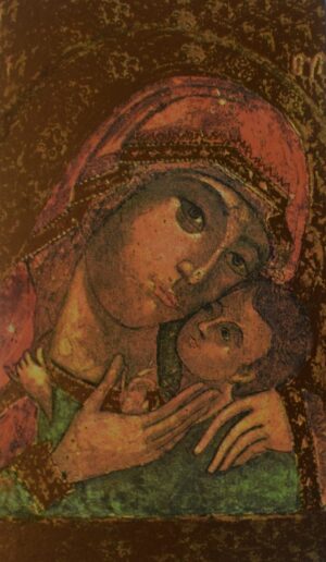 minikaartje 'Moeder en kind'