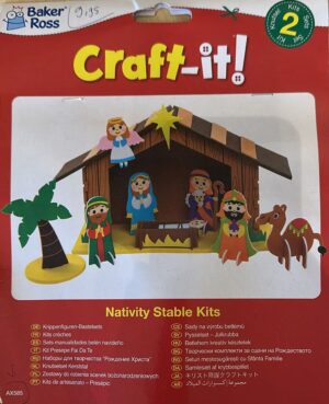 Kerststal knutselwerk
