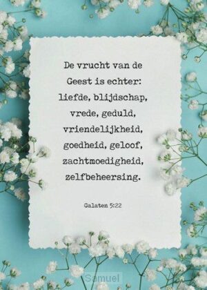 Kaart 'Vrucht van de Geest'