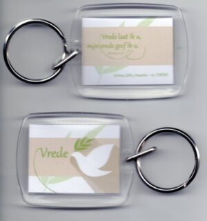 Sleutelhanger Vredesduif