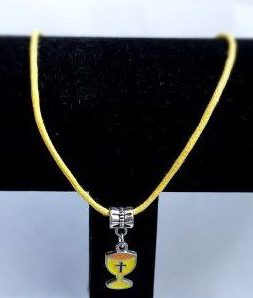 Kelk bedel aan gekleurd koord