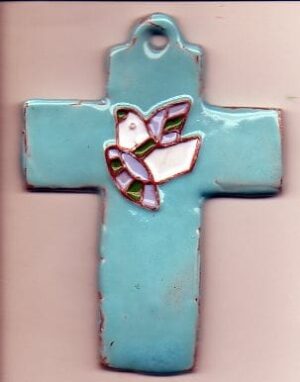 Wiegkruisje (lichtblauw)