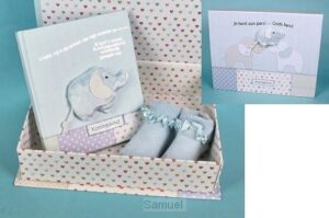 Babydoos je bent een parel in Gods hand (blauw)