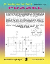 20e Zondag door het jaar A - Puzzel 20e Zondag door het jaar A - Puzzel