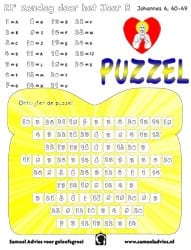 21e Zondag door het jaar B - Puzzel 21e Zondag door het jaar B - Puzzel