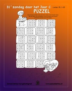 31e Zondag door het jaar C - Puzzel 31e Zondag door het jaar C - Puzzel