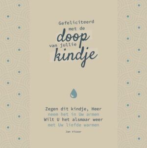 Kaart Doop 'Zegen dit kindje' (vierkant)