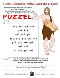 Feest Johannes de Doper - puzzel