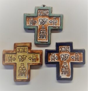 Kruisje: Jezus (keramiek)