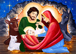 Kerstkaart - H. Familie