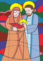 Kerstmis - Geboorte van de Heer - Vertelplaat