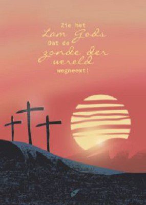 Enkele kaart 'Zie het Lam Gods'