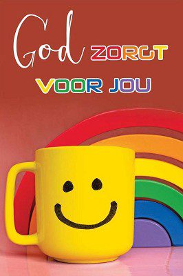 minikaartje God zorgt voor jou (beker)