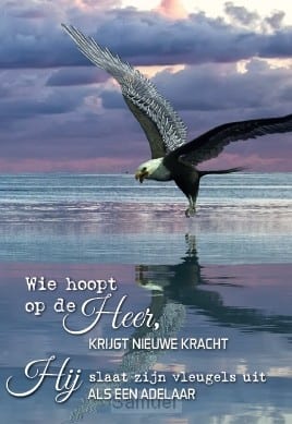 minikaart 'Wie hoopt op de Heer'