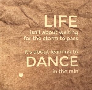 Vierkant bord met tekst - Life