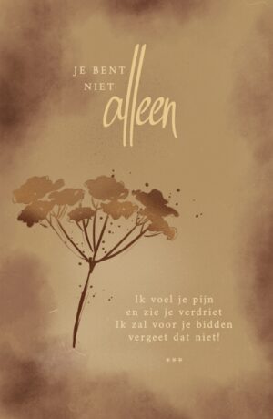 Condoleancekaart - Je bent niet alleen