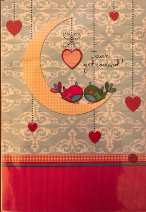 Dubbele kaart - felicitatie huwelijksverjaardag