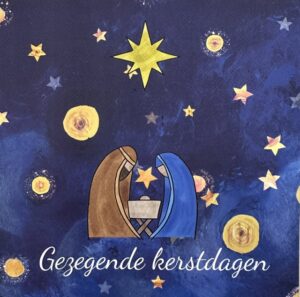 Kerstkaart - Gezegende Kerst