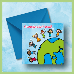 Kerstkaart - Ere zij God