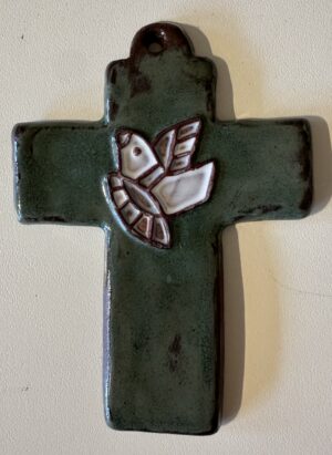 Wiegkruisje (lichtgroen)